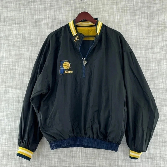 Vintage Pro Player Indiana Pacers Reversible Windbreaker Men's Size M 9594 - Picture 2 of 16